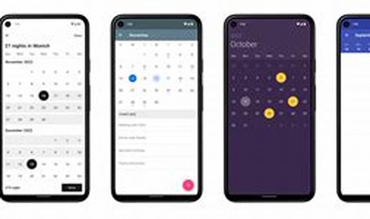 Calendar View Android Studio