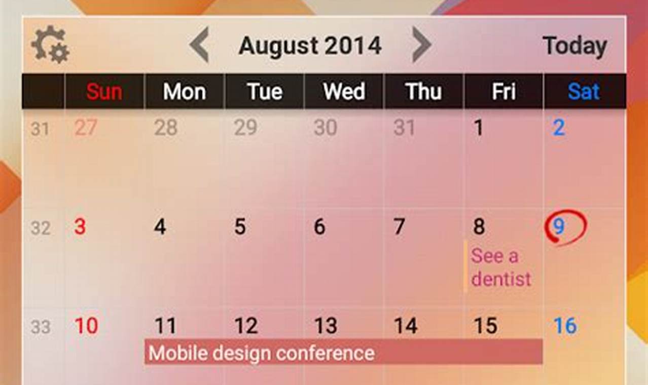 Calendar Widgets For Android Phones