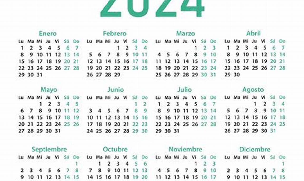 Calendario 2024 EspañOl