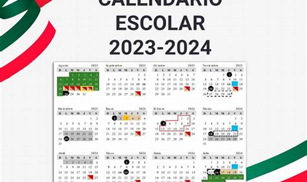 Calendario Escolar Mexico 2024 A 2024