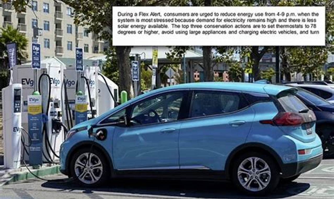 California Asks Not To Charge Electric Vehicles