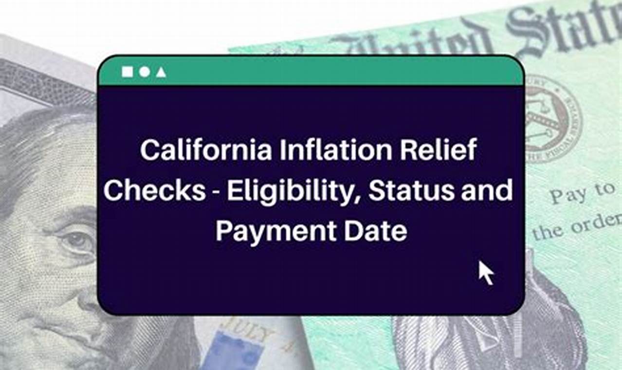 California Inflation Relief Check 2024