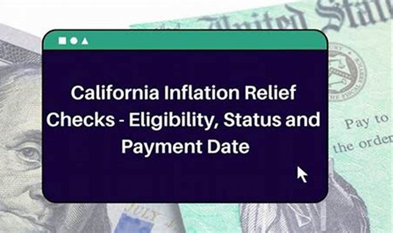 California Inflation Relief Checks 2024