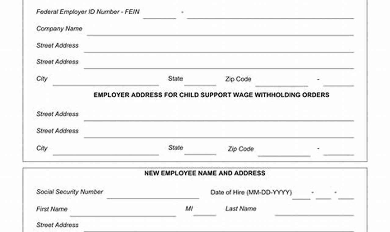 California New Hire Forms 2024 Printable