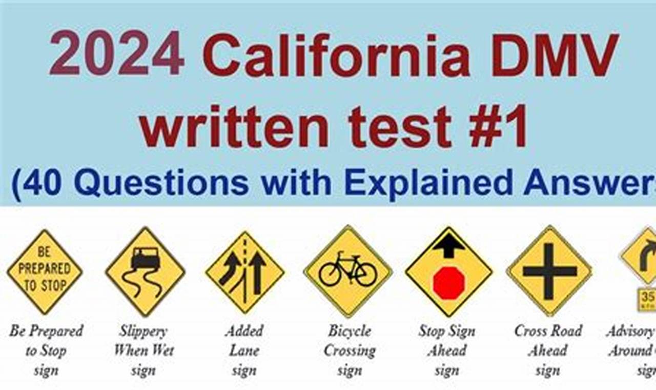 California Permit Practice Test 2024