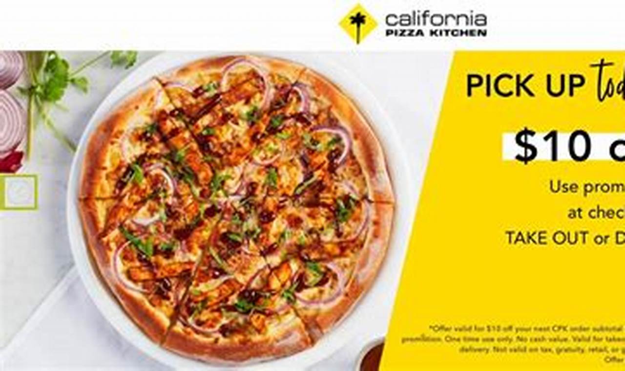 California Pizza Kitchen Coupon 2024