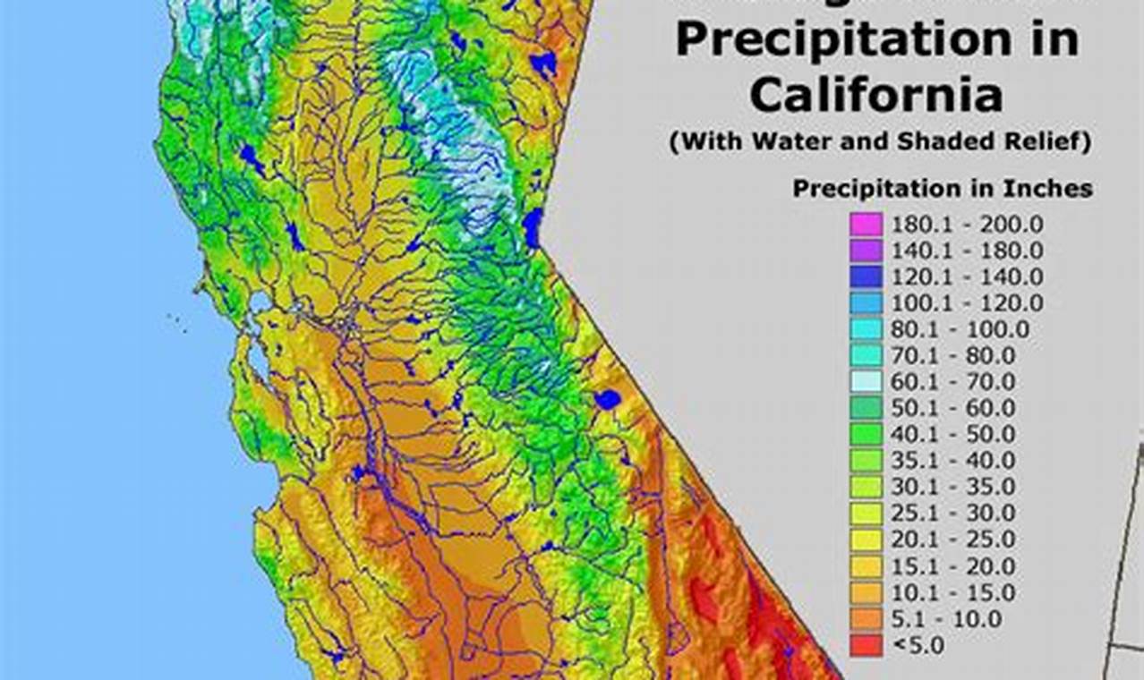 California Rainfall Map 2024