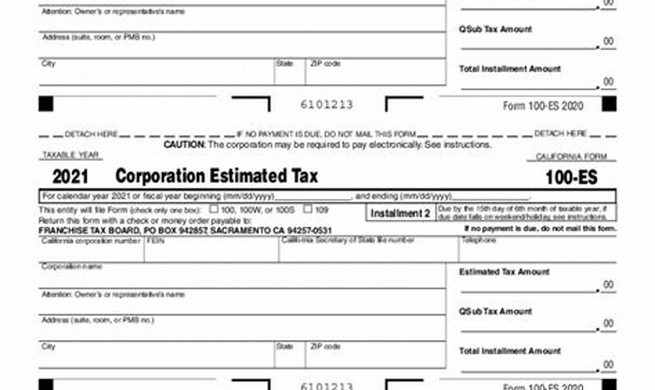 California State Tax Form 2024