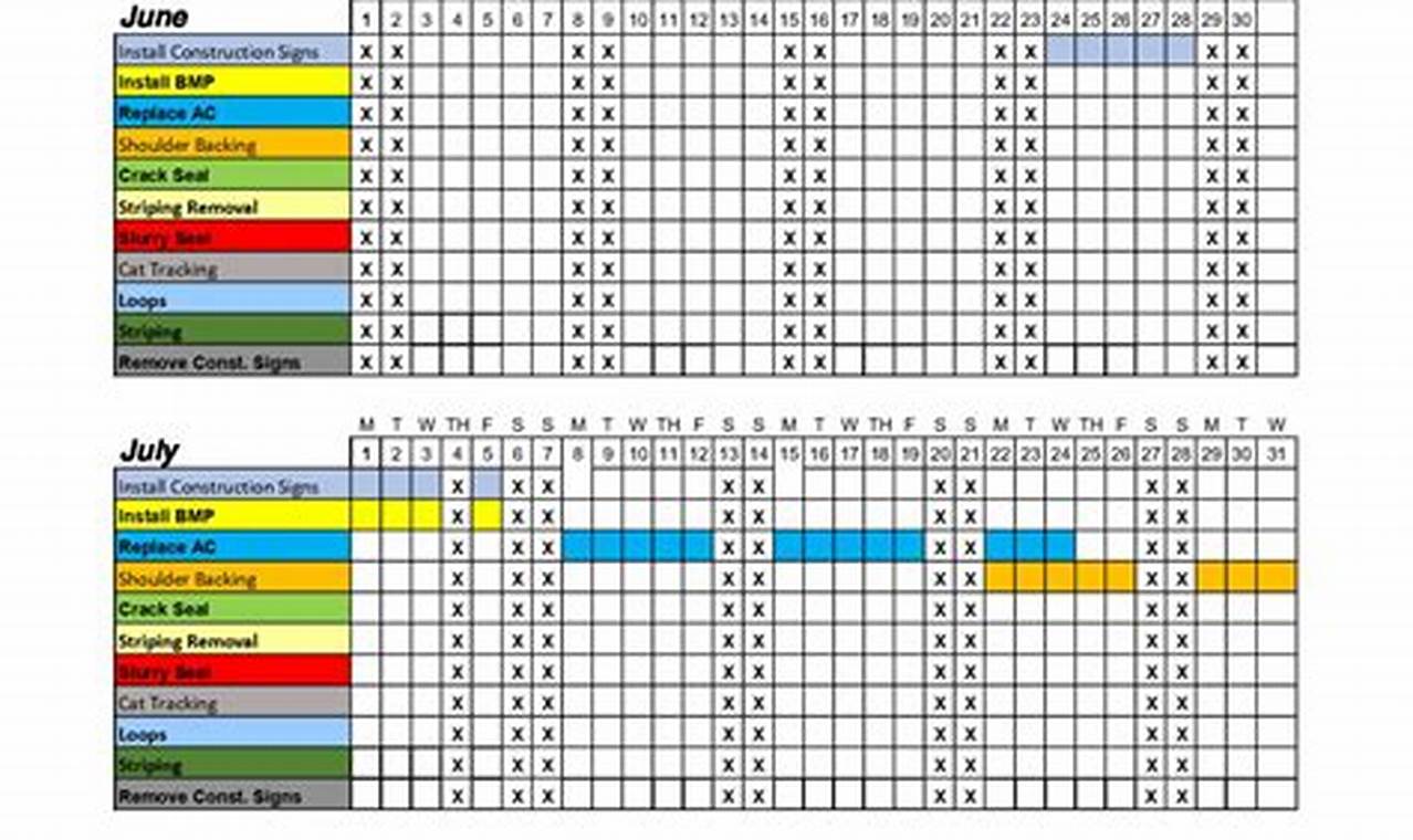 Caltrans 5 Day Calendar 2024