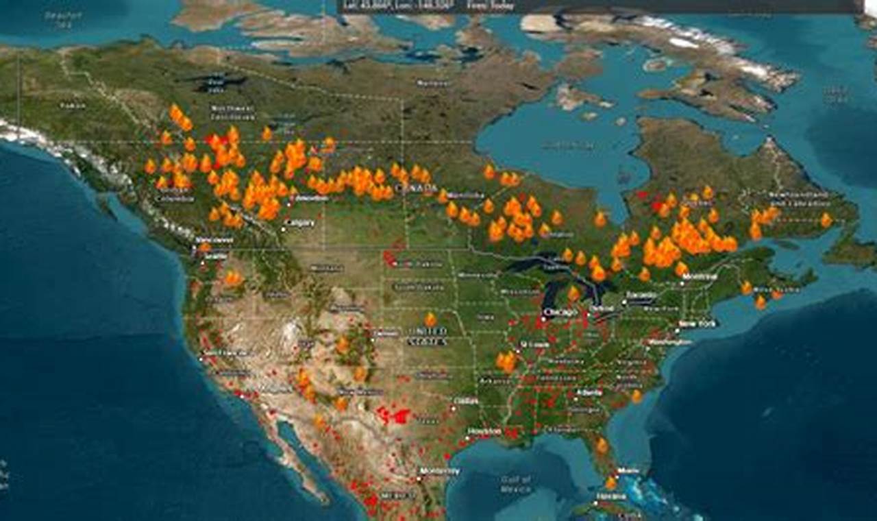 Canadian Fires 2024 Map