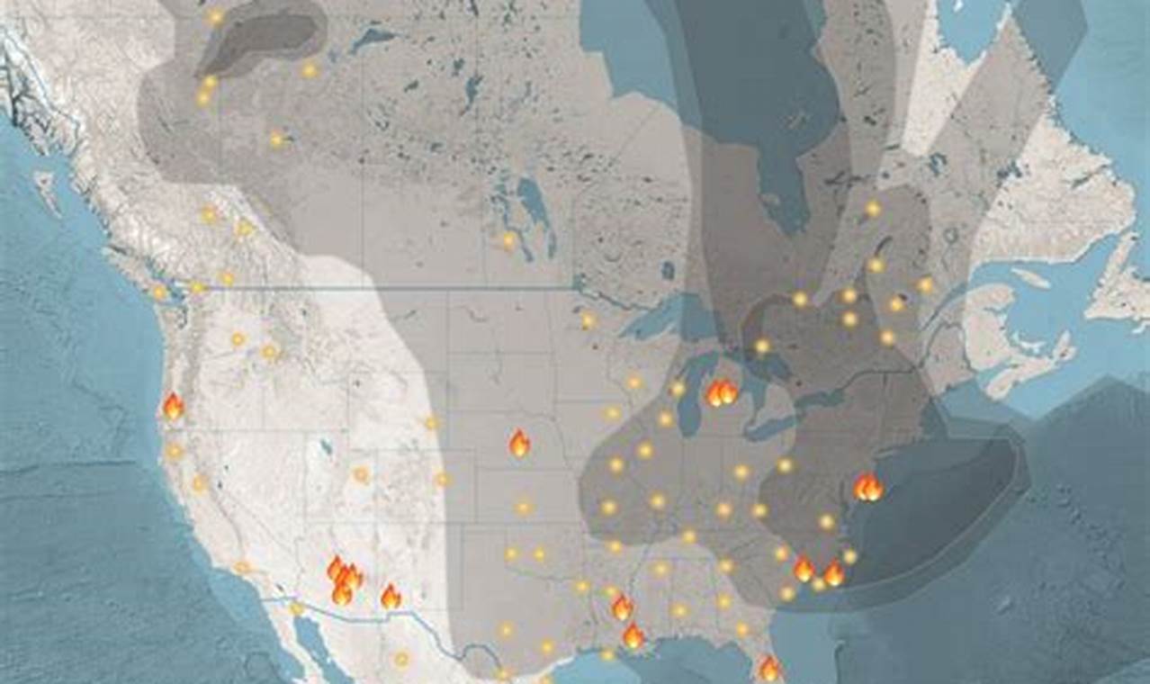 Canadian Wildfires 2024 Smoke Map