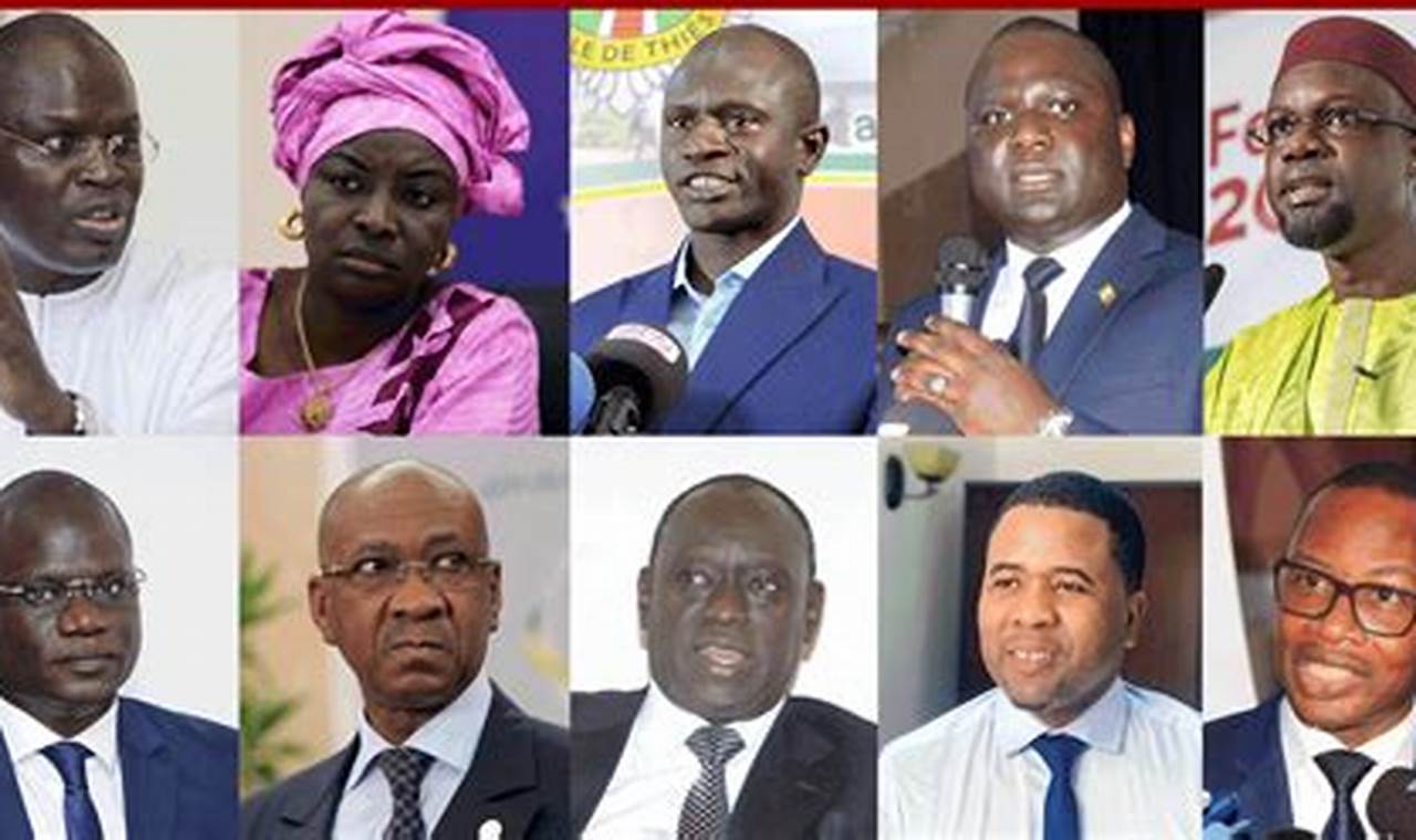 Candidats Presidentielles 2024 Senegal