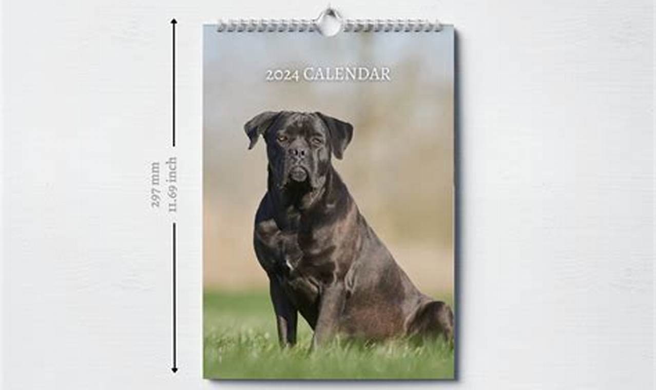 Cane Corso Calendar 2024