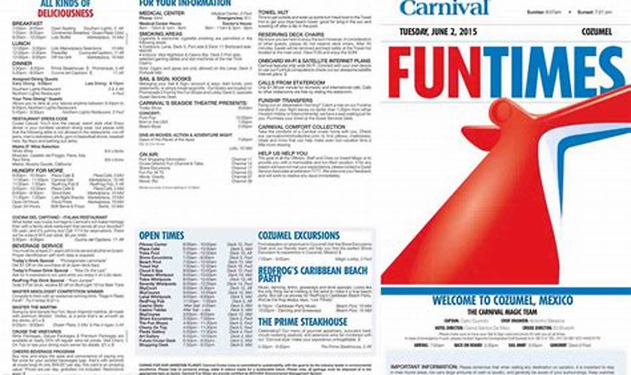 Carnival Magic Itinerary 2024