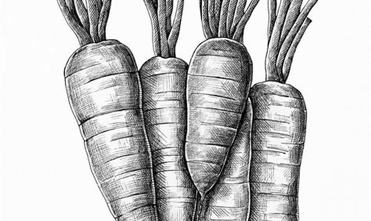 Carrot Pencil Drawing: A Step-by-Step Guide to Create a Realistic Artwork
