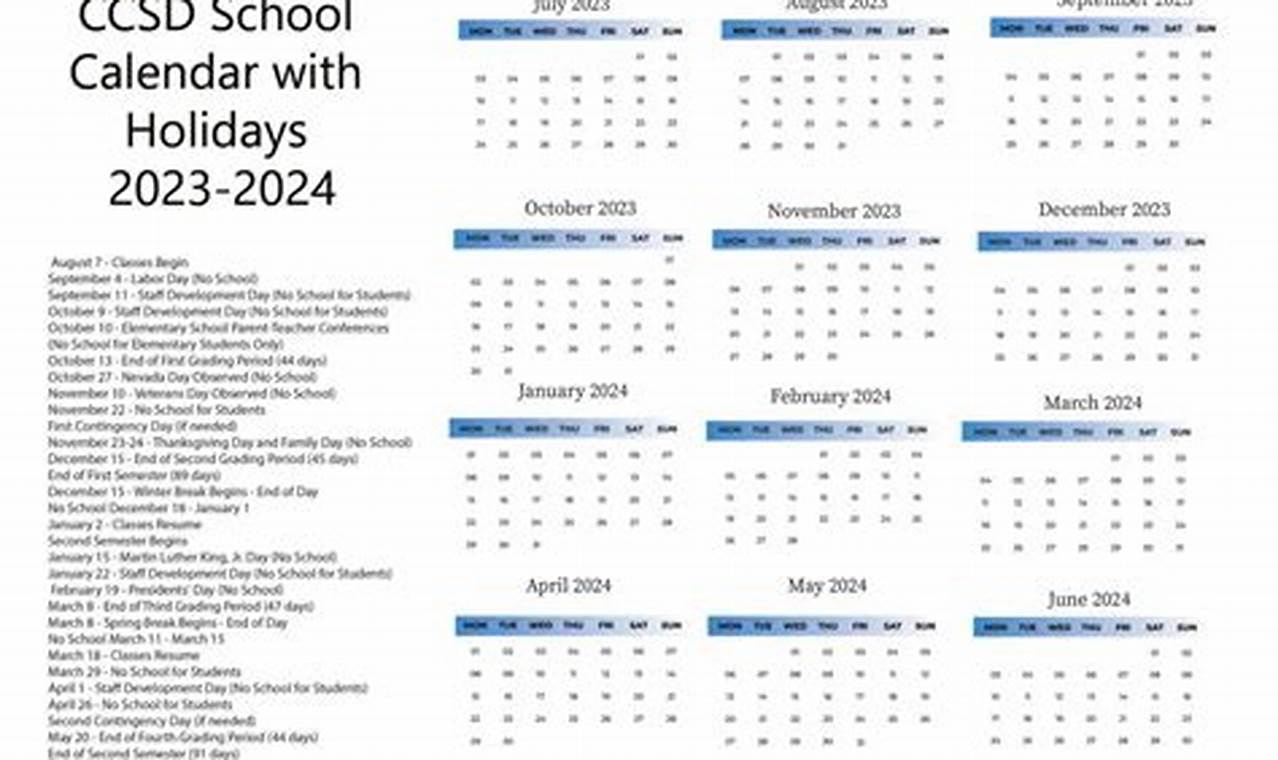 Ccsd 2024-24 Calendar