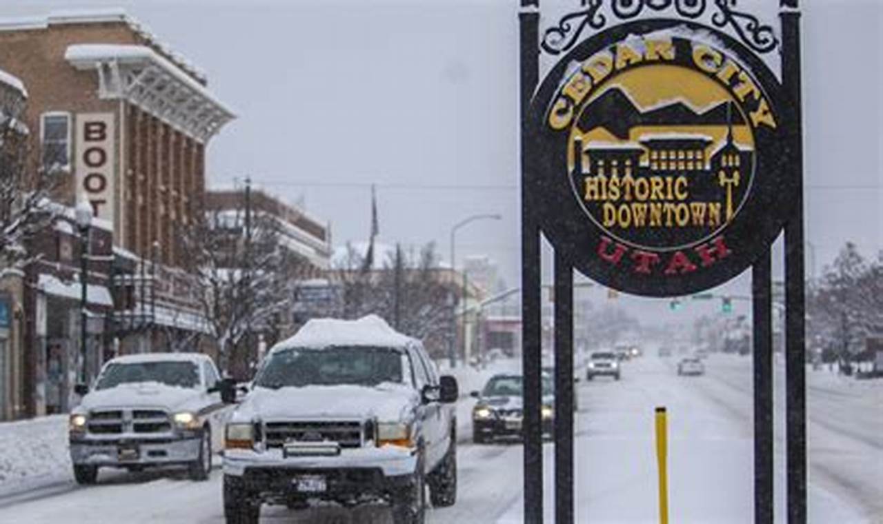 Cedar City Snowfall 2024