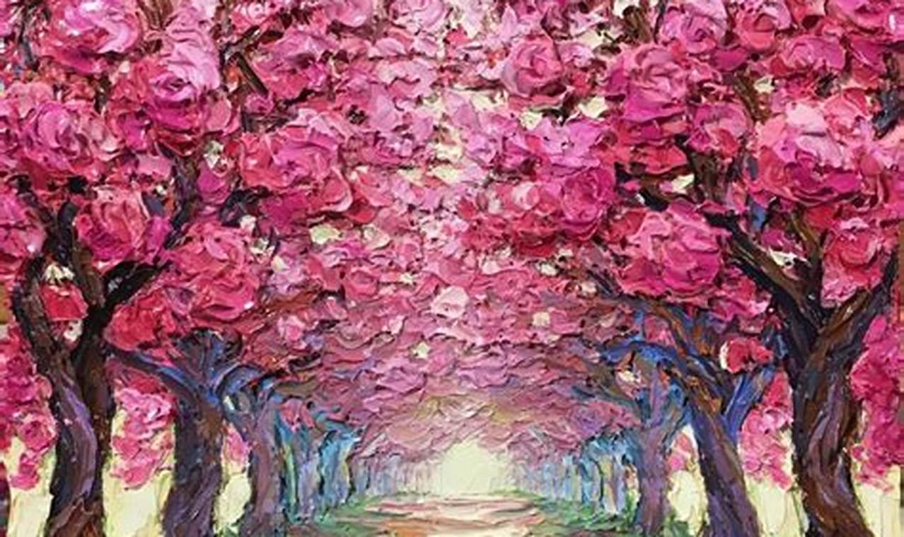 Cherry Blossom Paintings For Sale