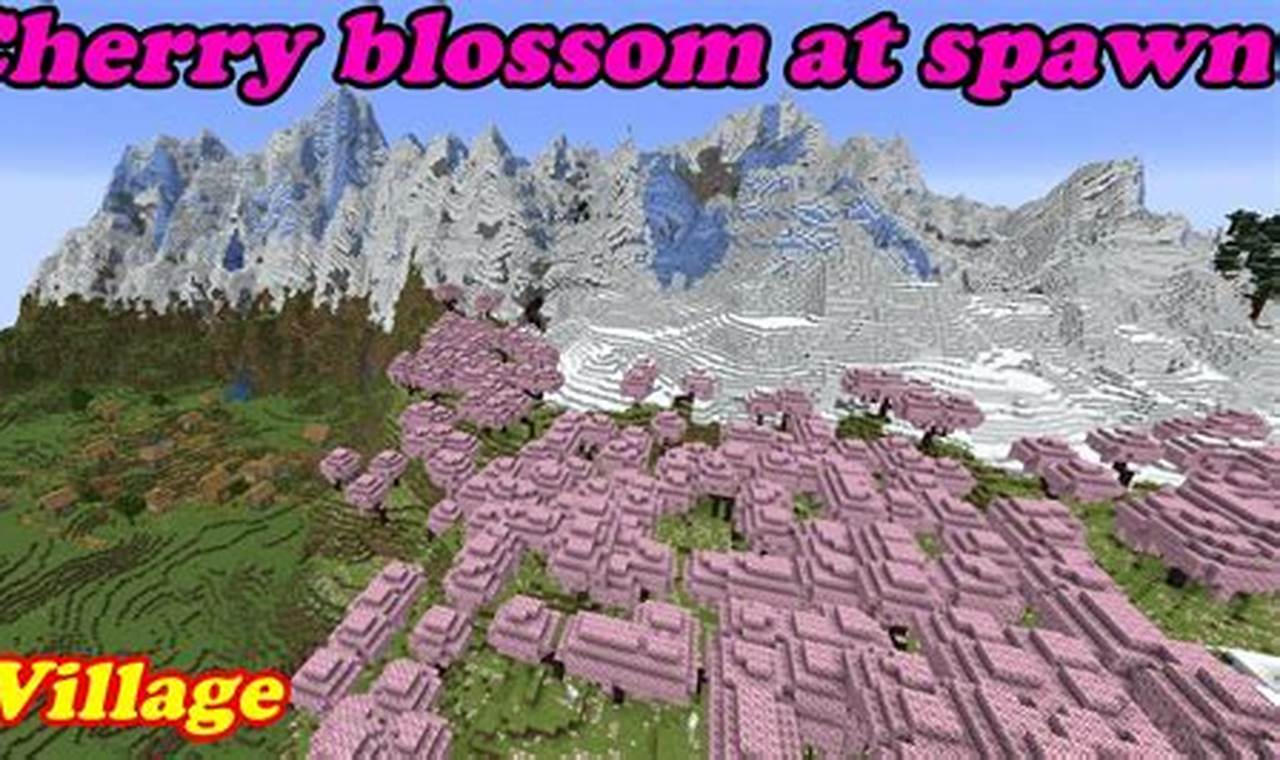 Cherry Blossom Seed Minecraft Spawn