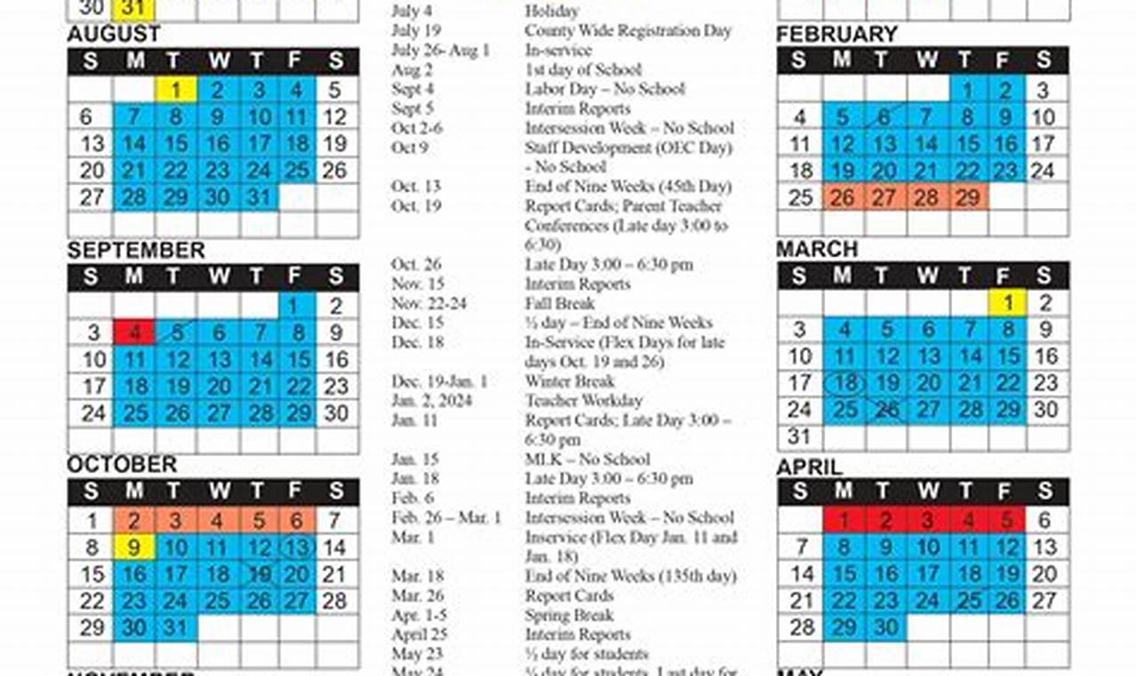 Chesterfield County Public Schools Calendar 2024-24