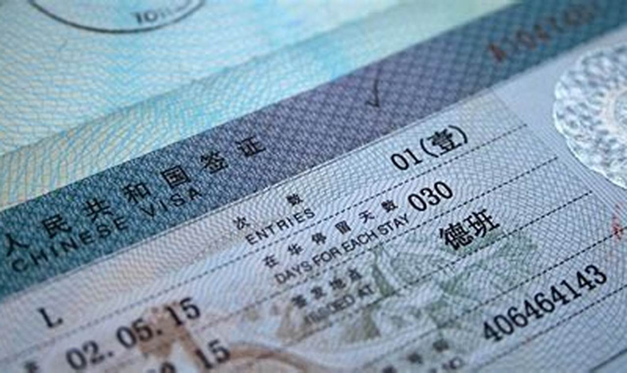 China Visa Requirements 2024