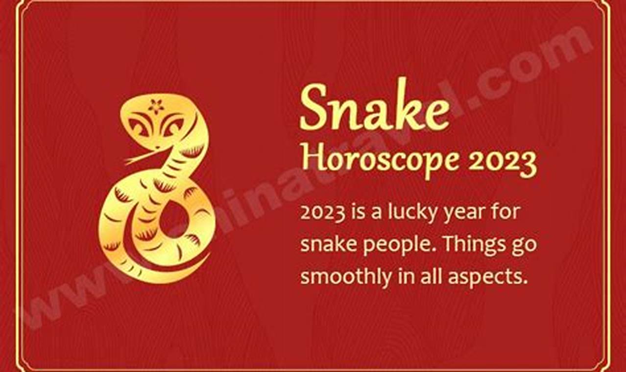 Chinese Horoscope 2024 Snake Monthly