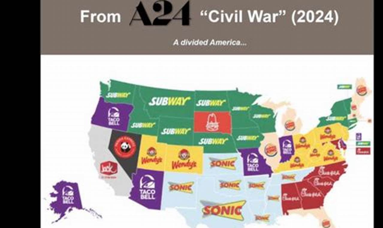 Civil War Movie 2024 Map