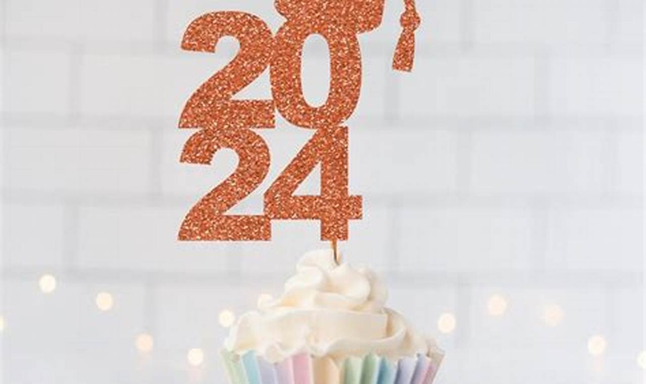 Class Of 2024 Cupcake Toppers