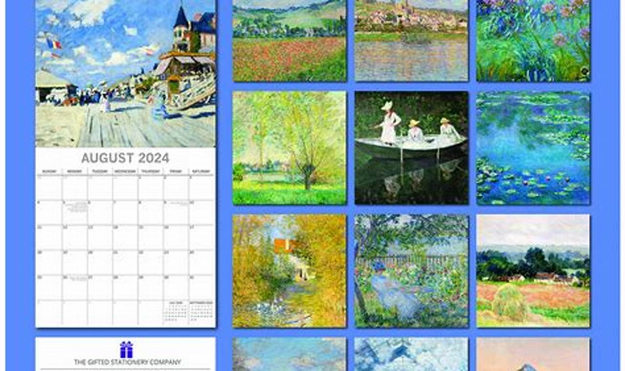Claude Monet 2024 Calendar Google Drive