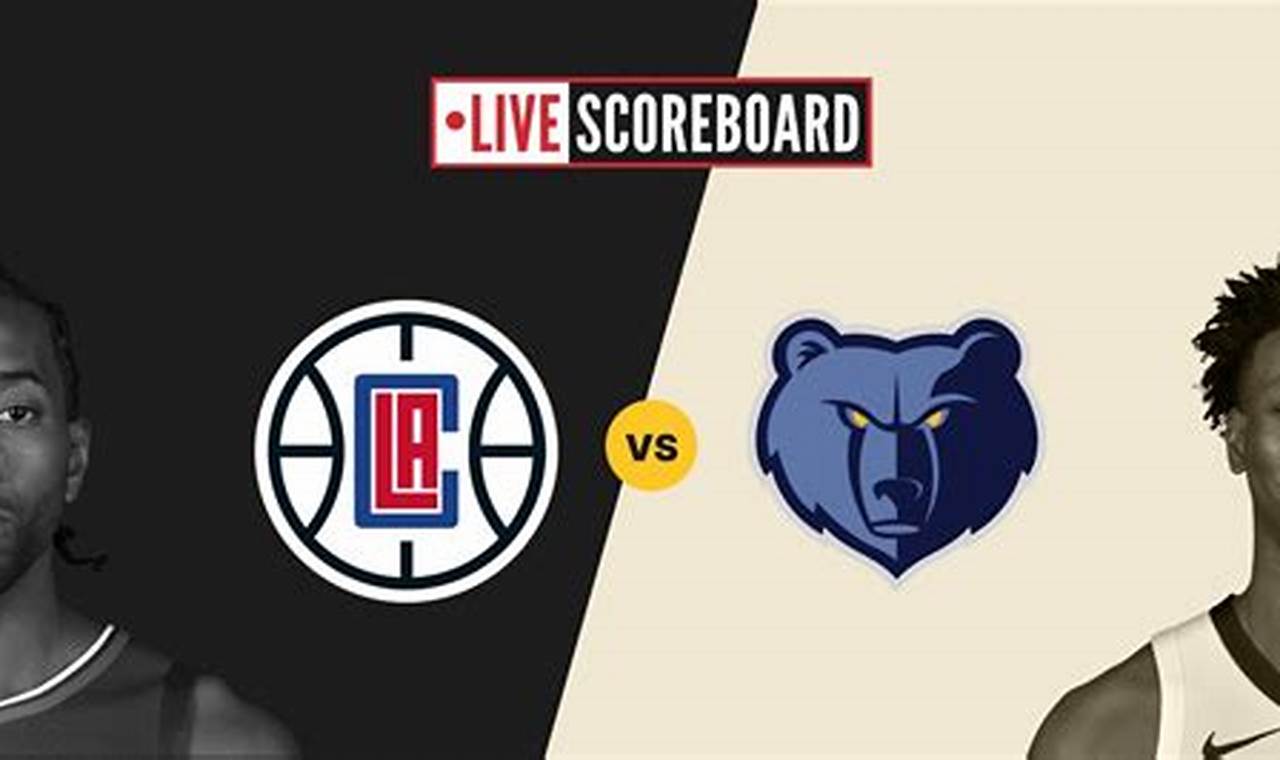 Clippers Vs Grizzlies 2024