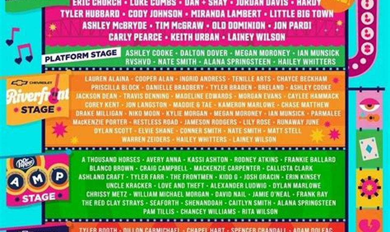 Cma Fest 2024 Dates And Lineup Printable