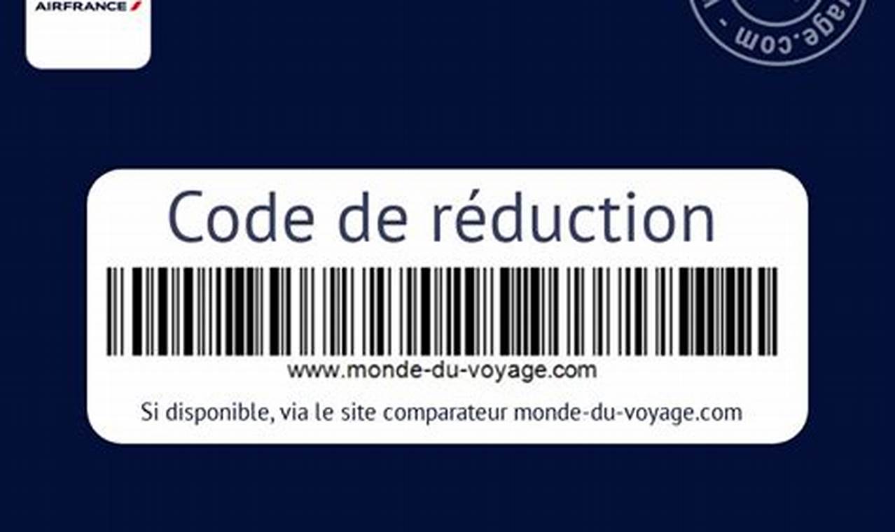 Code Promo Air France 2024