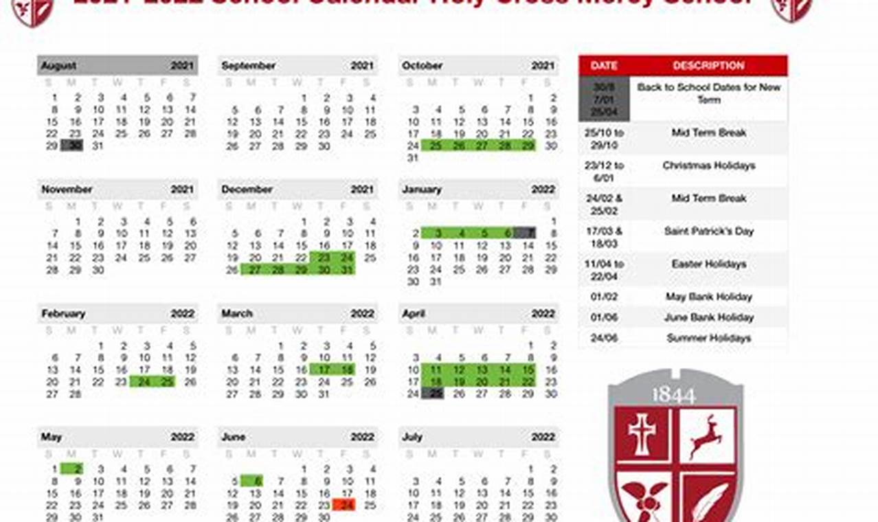 College Of The Holy Cross Academic Calendar 2024-24