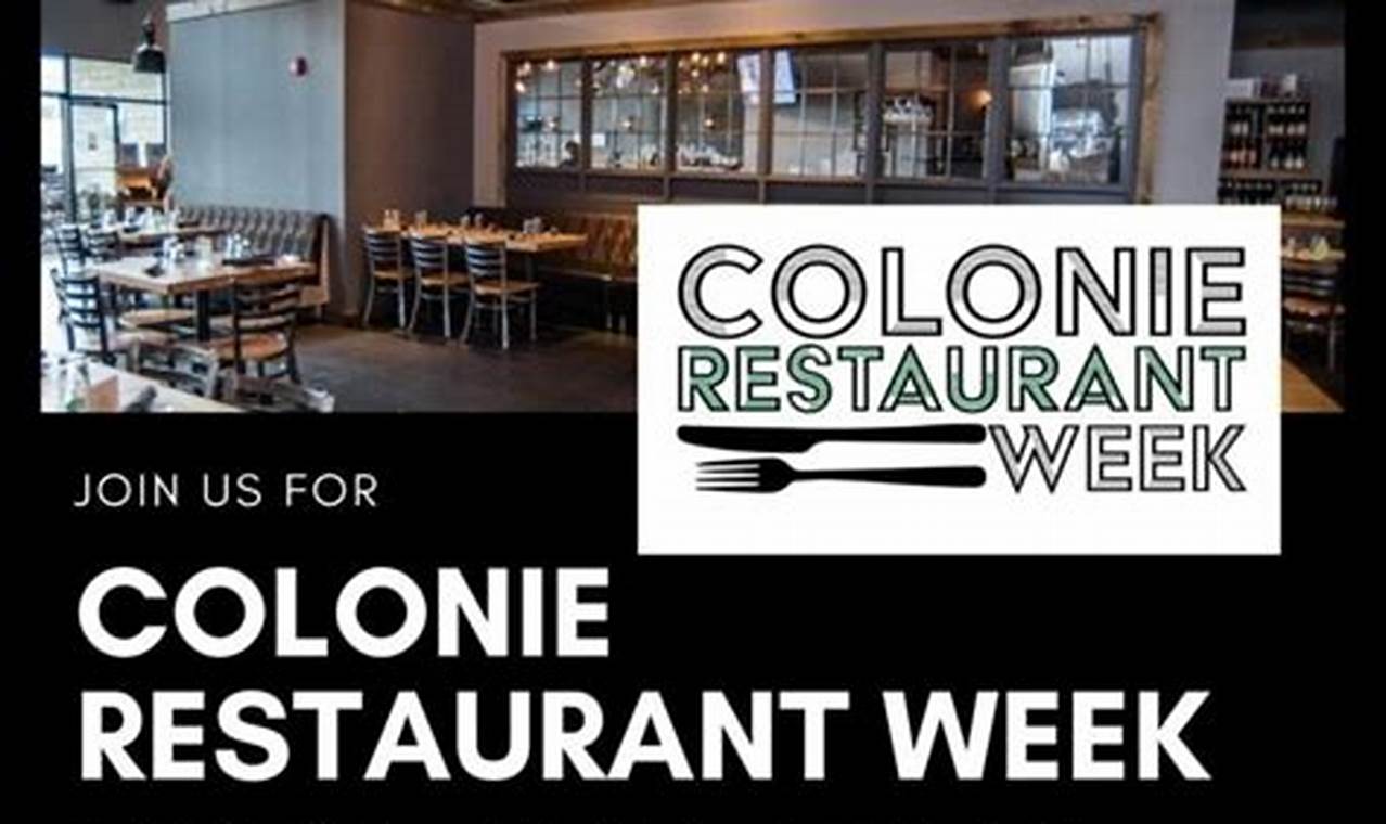 Colonie Restaurant Week 2024