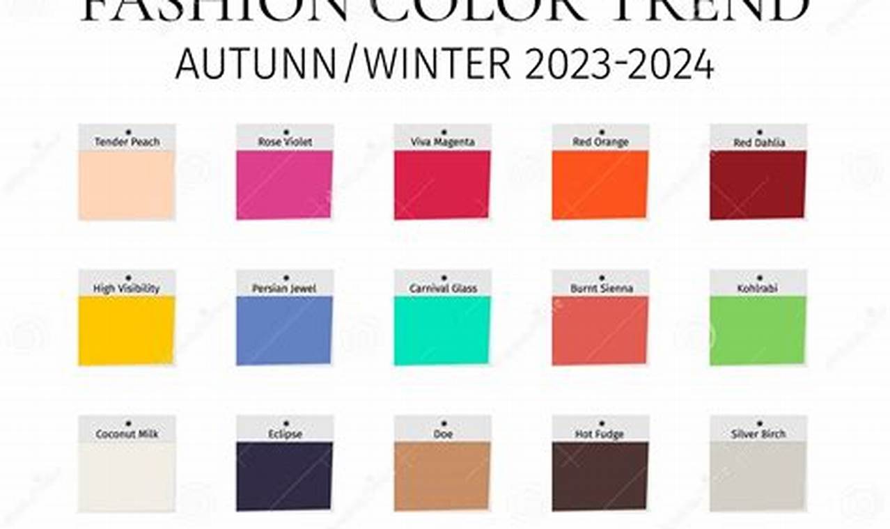 Color De Temporada OtoñO Invierno 2024
