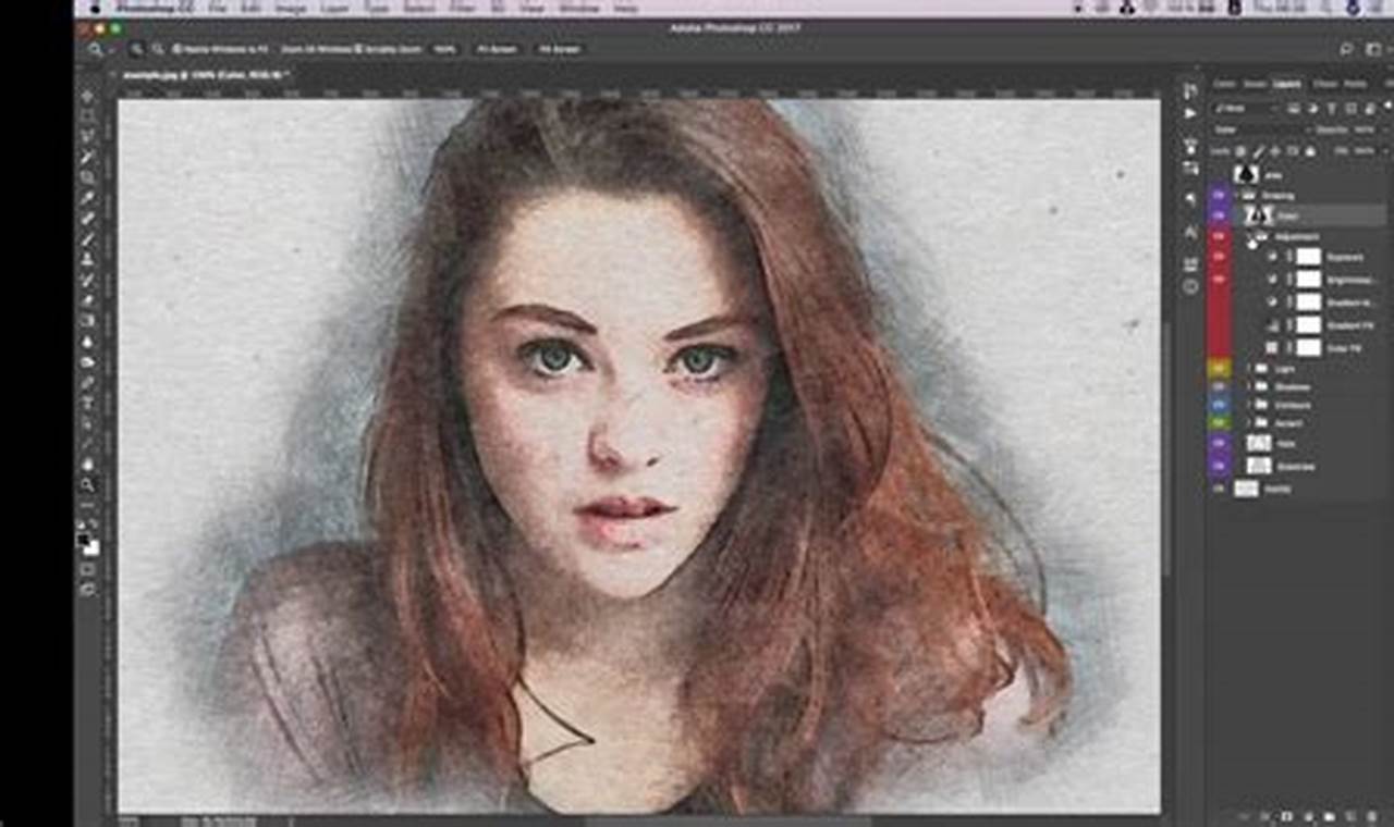 Color Pencil Sketch in Photoshop: A Guide for Creating Realistic Drawings
