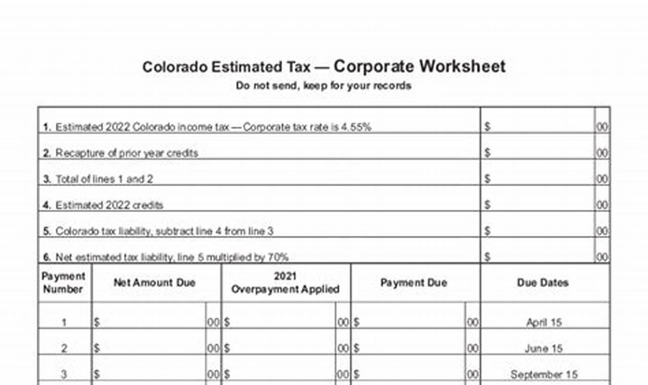 Colorado Withholding Tax Rate 2024