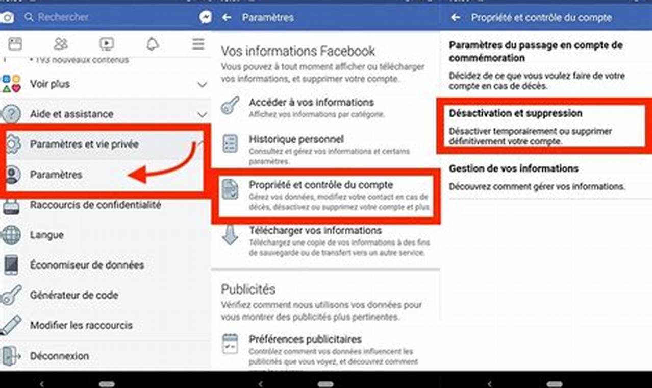 Comment Supprimer Mon Compte Facebook De Mon Téléphone Portable