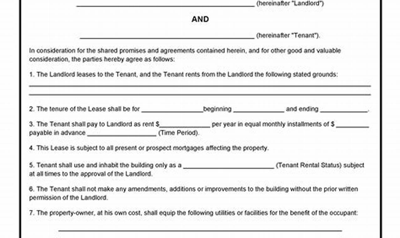 Commercial Lease Agreement Template: A Comprehensive Legal Tool