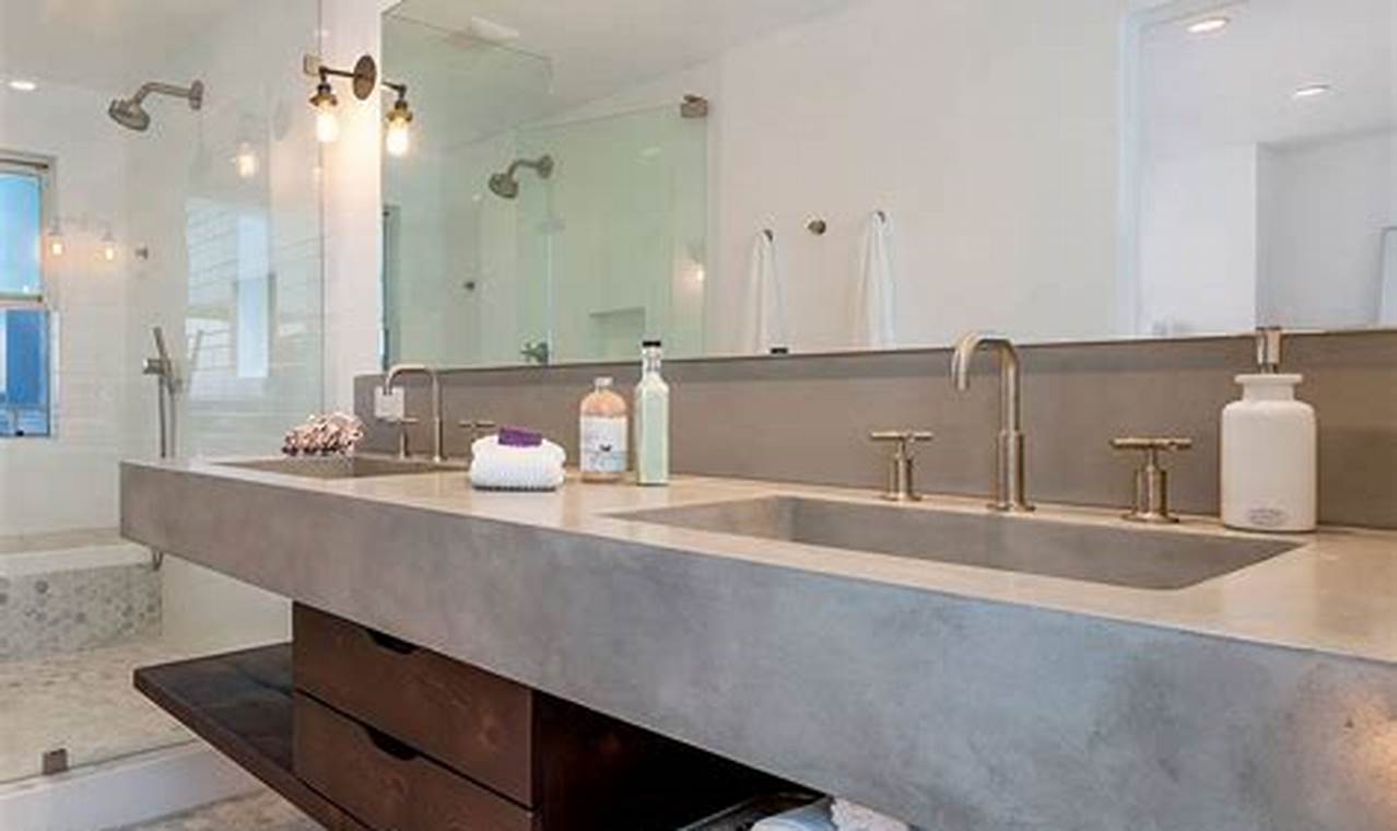 Concrete Bathroom Vanity