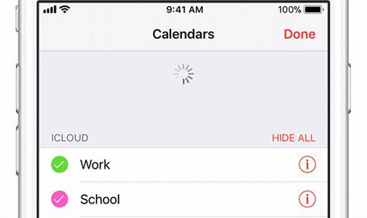 Contacts Calendar Iphone