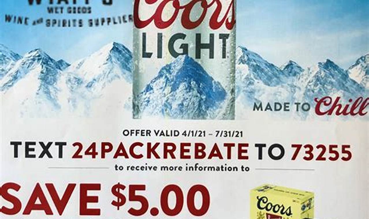 Coors Light Rebate Codes 2024