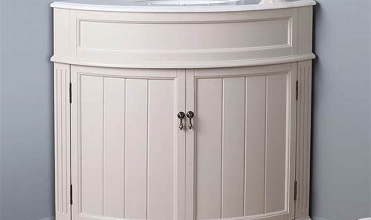 Corner Bathroom Vanity Cabinet