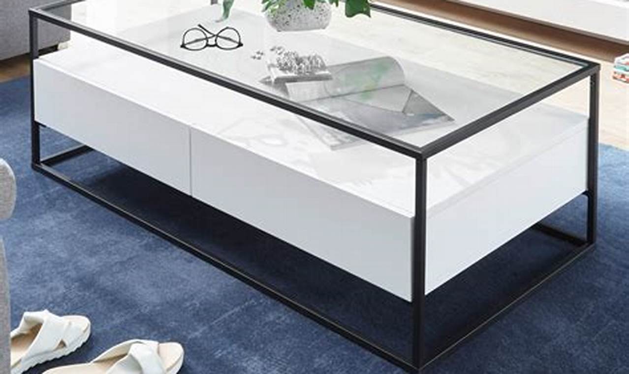 Couchtisch Weiß Glas: Eleganz und Modernität für Ihr Wohnzimmer