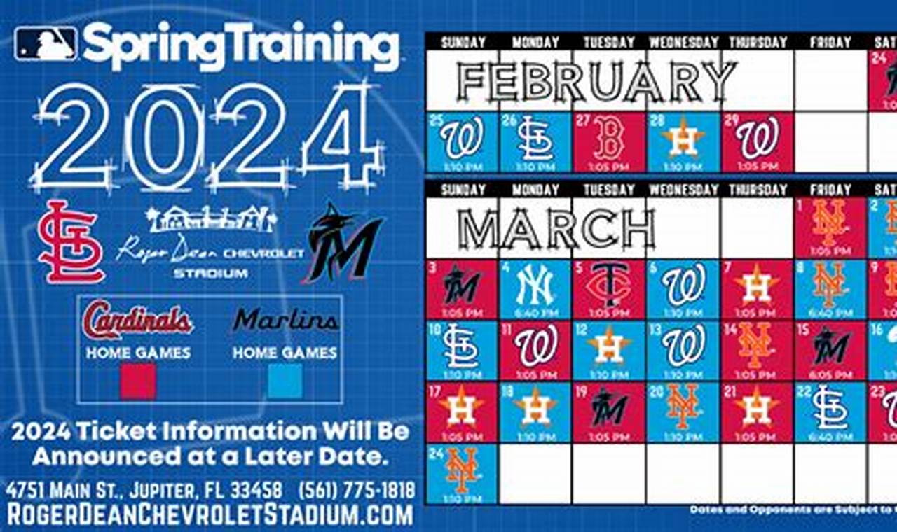 Countdown To Spring Training 2024 Locations