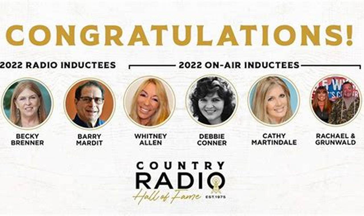 Country Radio Hall Of Fame 2024 Calendar