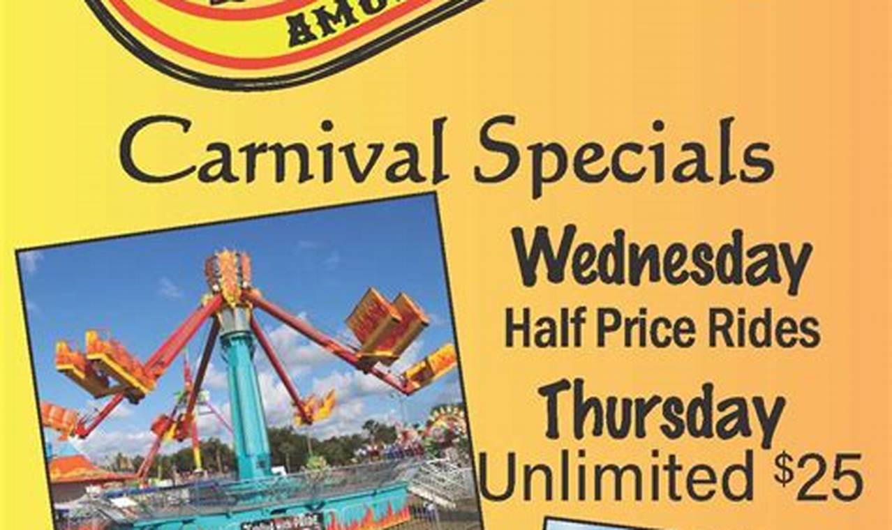 Crabtree Amusements Carnival Schedule 2024