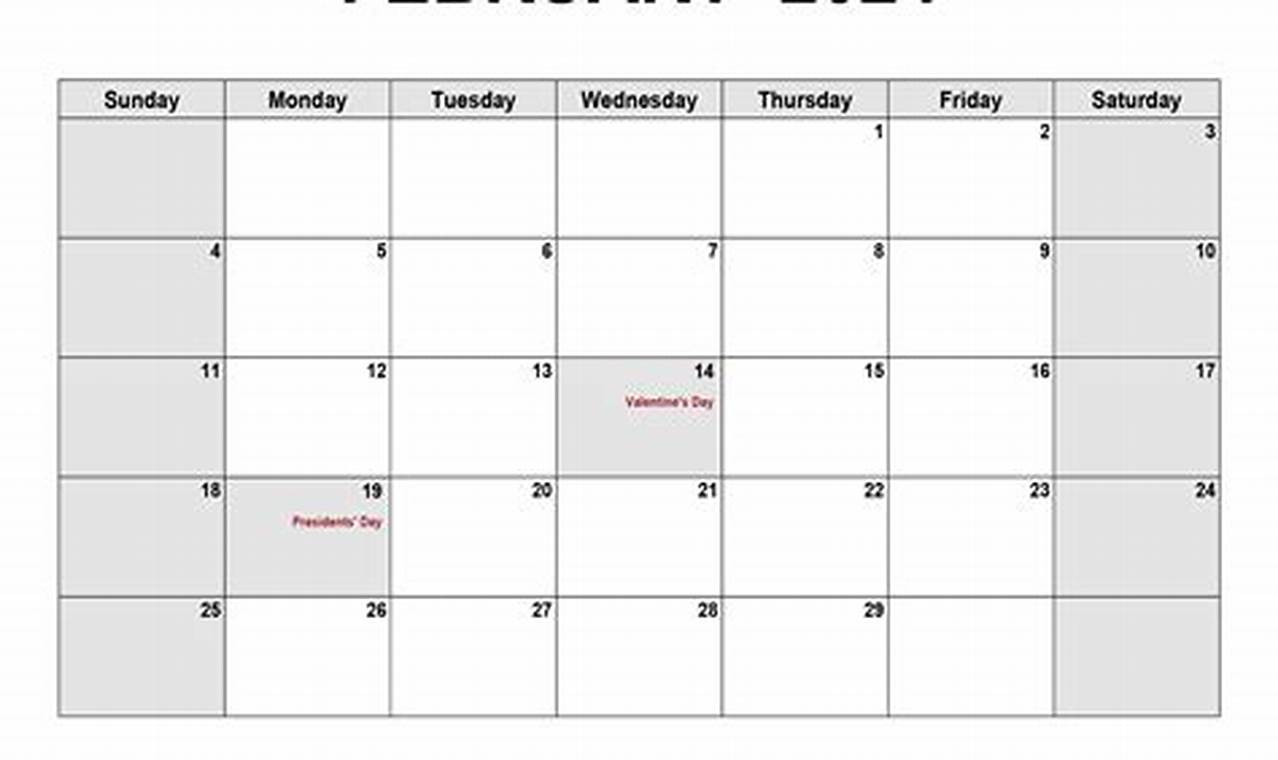 Create A Personalized Calendar For February 2024 Tacoma