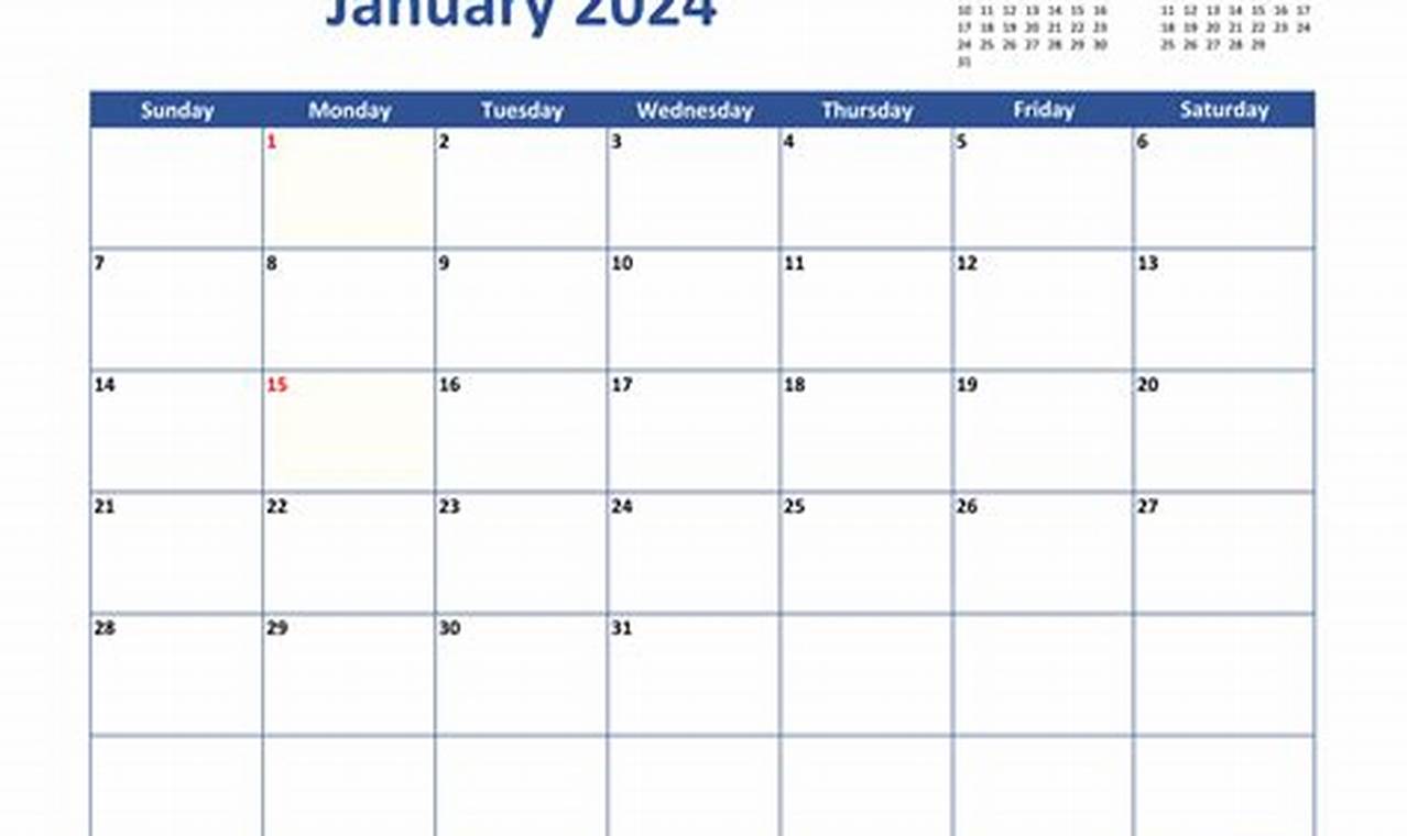 Create My Own Personalized January 2024 Calendar 2024