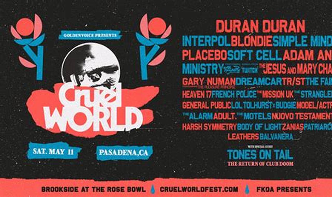 Cruel World Festival 2024 Rose Bowl Pasadena